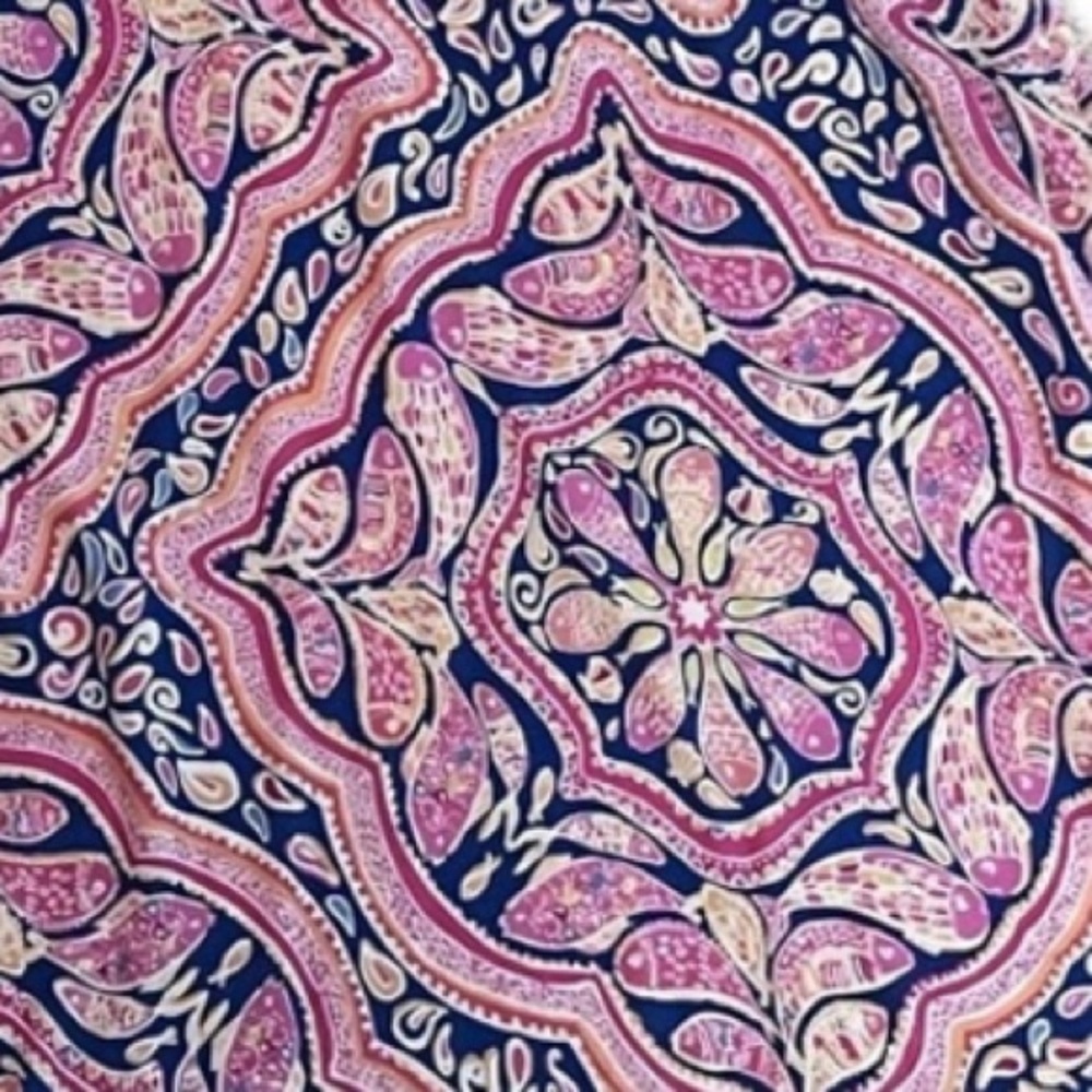 Lilly Pulitzer Pippa cutout dress, XS. Boho/hippie/1960s style. Pink and blue - Picture 6 of 8